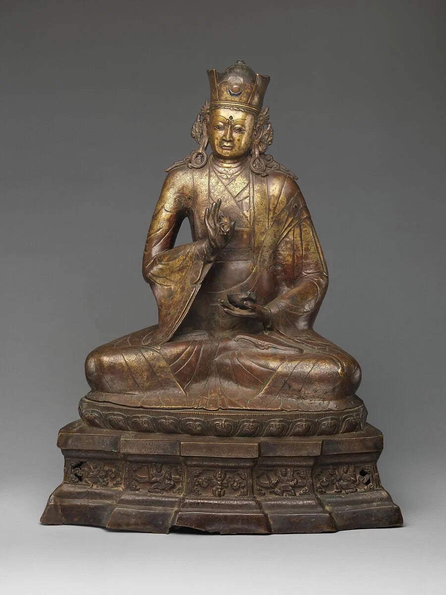 Padmasambhava sculpture from Western Tibet or Ladakh, 14th century