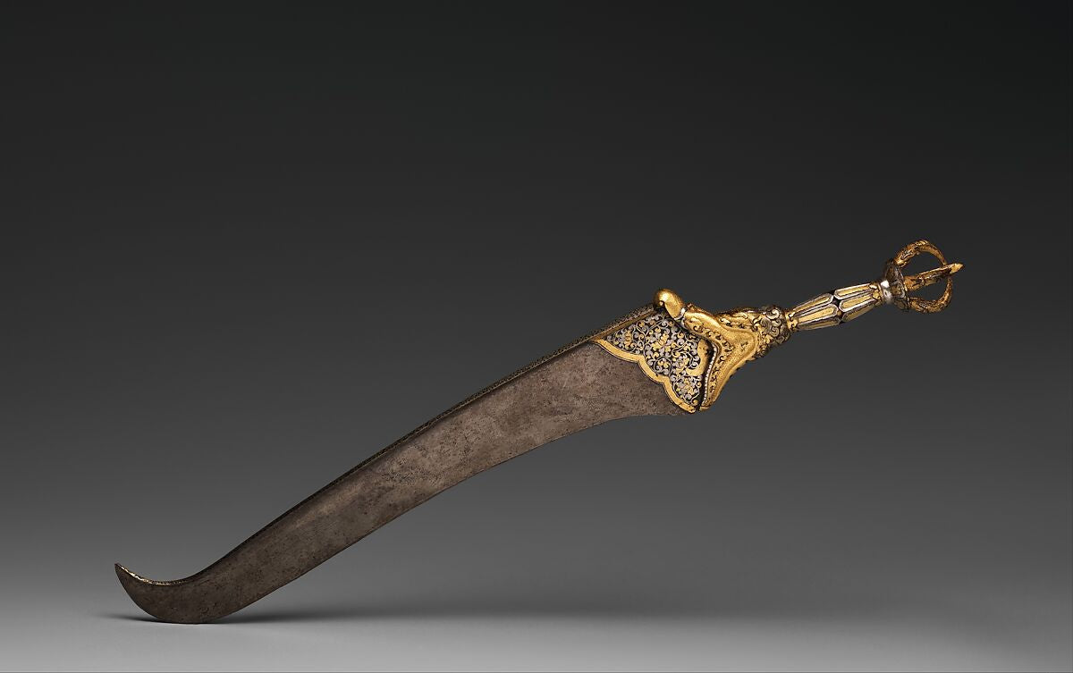 Fifteenth-century vajra-handled curved flaying knife from Derge in Eastern Tibet