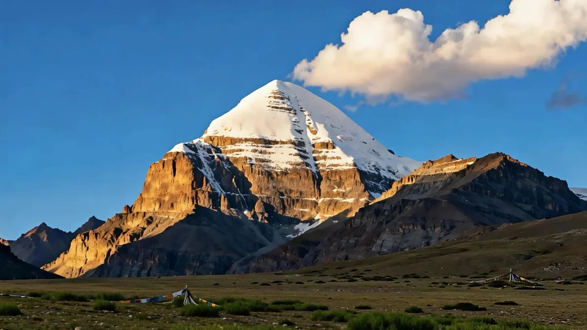 Mount Kailash, Kang Rinpoche, rising above the western Tibetan landscape