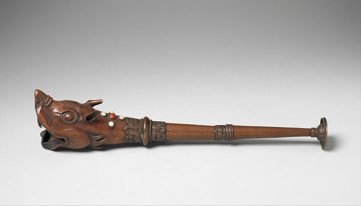 Nineteenth-century Tibetan kangling ritual trumpet