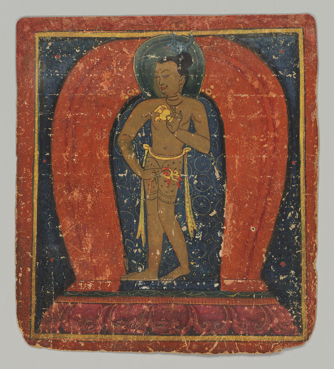 Early fifteenth-century Tibetan Buddhist tsakali initiation card