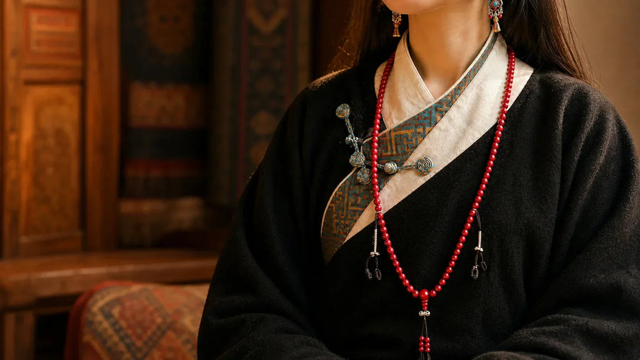 108 mala beads meaning guide with Tibetan-inspired mala necklace, daily ritual, meditation beads, and Kailora intention jewelry