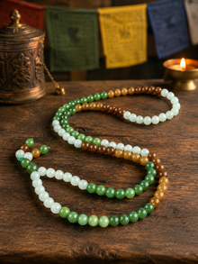 Kailora Tibetan 108 Mala Beads Necklace for Healing & Inner Peace
