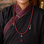 Kailora Tibetan 108 Red Mala Bead Necklace thumbnail 5 | Kailora