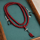 Kailora Tibetan 108 Red Mala Bead Necklace thumbnail 4 | Kailora
