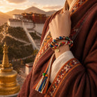 Kailora Tibetan Handmade Double Wrap Beaded Cord Bracelet thumbnail 4 | Kailora