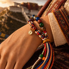 Kailora Tibetan Handmade Double Wrap Beaded Cord Bracelet thumbnail 5 | Kailora