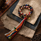 Kailora Tibetan Handmade Double Wrap Beaded Cord Bracelet thumbnail 6 | Kailora