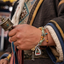 Kailora Tibetan Medicine Buddha Gau Amulet Red Cord & Handwoven Bracelet