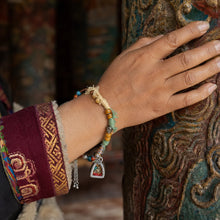 Kailora Tibetan Medicine Buddha Gau Amulet Red Cord & Handwoven Bracelet