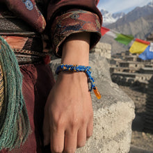Kailora Tibetan Natural Amber Handwoven Cord Bracelet