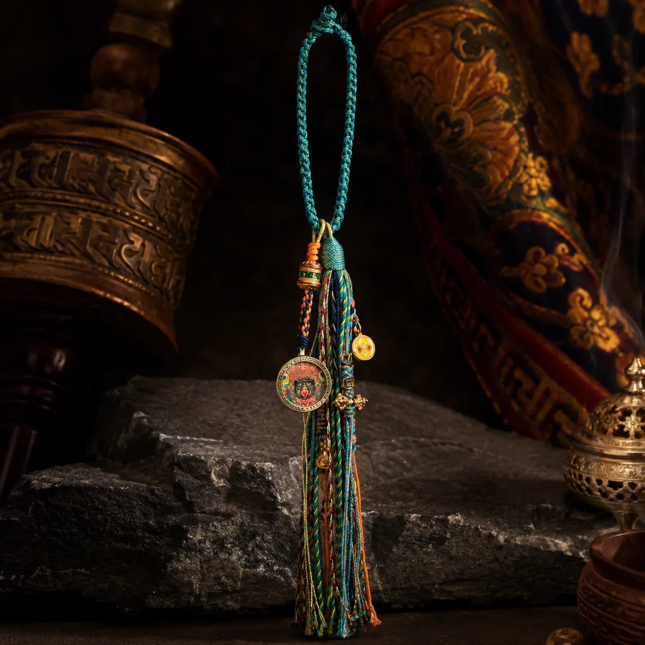 Kailora Tibetan Zaki Lhamo Handmade Tassel Charm