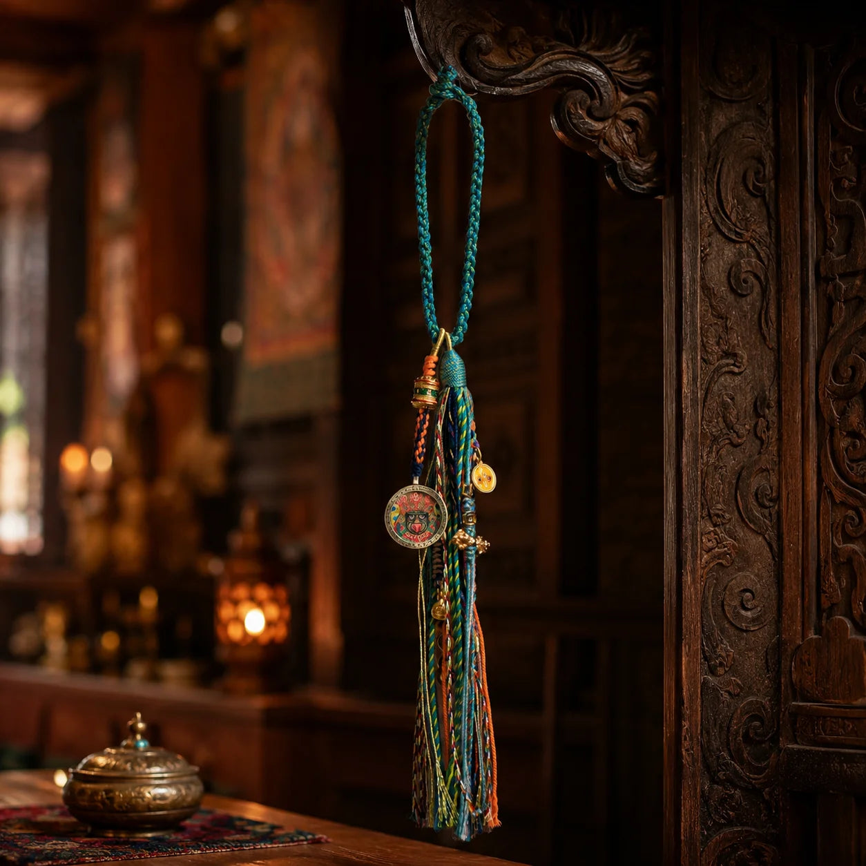 Kailora Tibetan Zaki Lhamo Handmade Tassel Charm