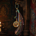 Kailora tassel charm worn as Manifestation & Abundance intention jewelry thumbnail 3 | Kailora
