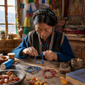 Kailora Tibetan Natural Amber Handwoven Cord Bracelet product image by Kailora thumbnail 12 | Kailora