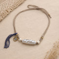 Tibetan-Inspired Dzi Agate Cord Necklace with Zaki Lhamo Charm | Kailora thumbnail 14 | Kailora