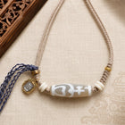 Kailora Tibetan Dzi Agate Cord Necklace | Zaki Lhamo Charm thumbnail 4 | Kailora
