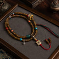 Tibetan-Inspired Yak Bone Hand Mala with Turquoise Accents | Kailora thumbnail 4 | Kailora