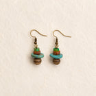 Tibetan-Inspired Magnesite, Bone & Bodhi Bead Earrings thumbnail 4 | Kailora