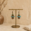 Tibetan-Inspired Magnesite Bone Bodhi Bead Earrings | Kailora thumbnail 6 | Kailora