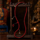 Tibetan-Inspired Red 108-Bead Hand Mala thumbnail 4 | Kailora