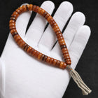 Tibetan-Inspired Yak Bone 54-Bead Hand Mala thumbnail 6 | Kailora