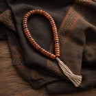 Tibetan-Inspired Yak Bone 54-Bead Hand Mala thumbnail 7 | Kailora
