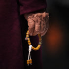 Tibetan-Inspired Yak Bone Barrel Bead Bracelet | Kailora thumbnail 2 | Kailora