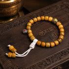 Tibetan-Inspired Yak Bone Barrel Bead Bracelet | Kailora thumbnail 3 | Kailora