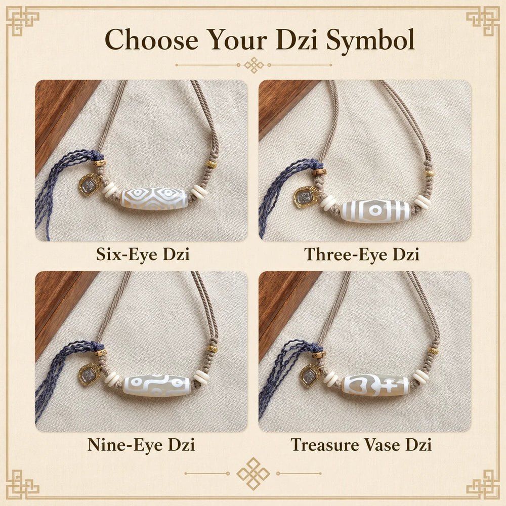 Kailora Tibetan Dzi Agate Cord Necklace | Zaki Lhamo Charm detail view 5 | Kailora