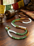 Kailora 108 jade mala bead necklace front view thumbnail 1 | Kailora