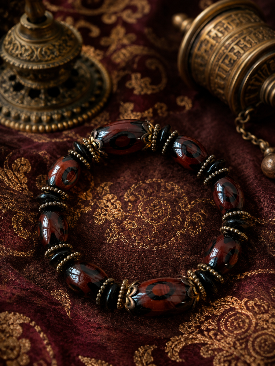 Kailora bracelet worn as Intuition & Awakening intention jewelry detail view 3 | Kailora