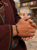 Product detail of Tibetan-inspired agate Dzi bead bracelet for intuition thumbnail 10 | Kailora