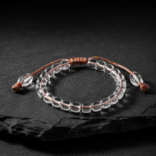 Himalayan Clear Quartz Adjustable Cord Bracelet