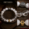 Horse zodiac bracelet S925 silver bead and circular Horse sign ring detail thumbnail 5 | Kailora