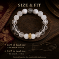 Horse zodiac bracelet bead size and wrist fit guide in inches thumbnail 6 | Kailora