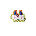 Mao Rabbit Chinese Zodiac hand-embroidered cotton-linen brooch handcrafted in Tibet thumbnail 5 | Kailora