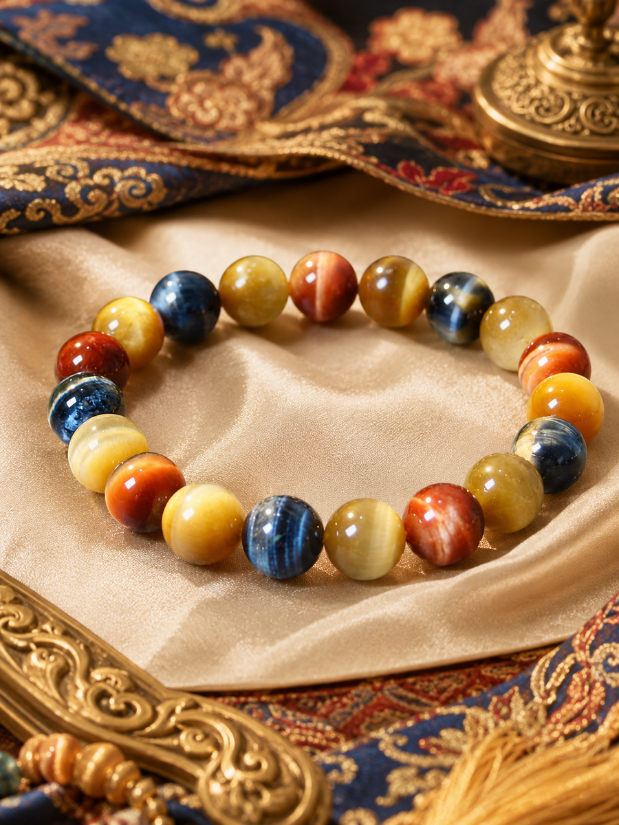 Kailora gift-ready packaging for Multicolor Tiger Eye Bracelet detail view 5 | Kailora