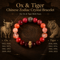Ox and Tiger Chinese zodiac bracelet birth years guide thumbnail 2 | Kailora