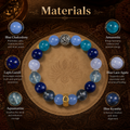 Rat zodiac bracelet natural blue stone materials thumbnail 4 | Kailora