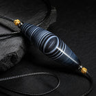 Kailora Tibetan Eye Agate Dzi-Inspired Leather Cord Necklace thumbnail 2 | Kailora