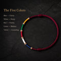 Five-color meaning of the Kailora Tibetan prayer flag bracelet thumbnail 6 | Kailora