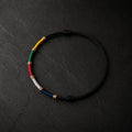 Black Tibetan five-color prayer flag cord bracelet by Kailora thumbnail 4 | Kailora