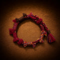 Kailora Nomad Thread Tibetan hemp handwoven bracelet in Deep Burgundy thumbnail 2 | Kailora