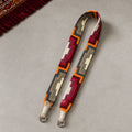 Burgundy multi-color wide handwoven yak wool camera and phone strap thumbnail 1 | Kailora