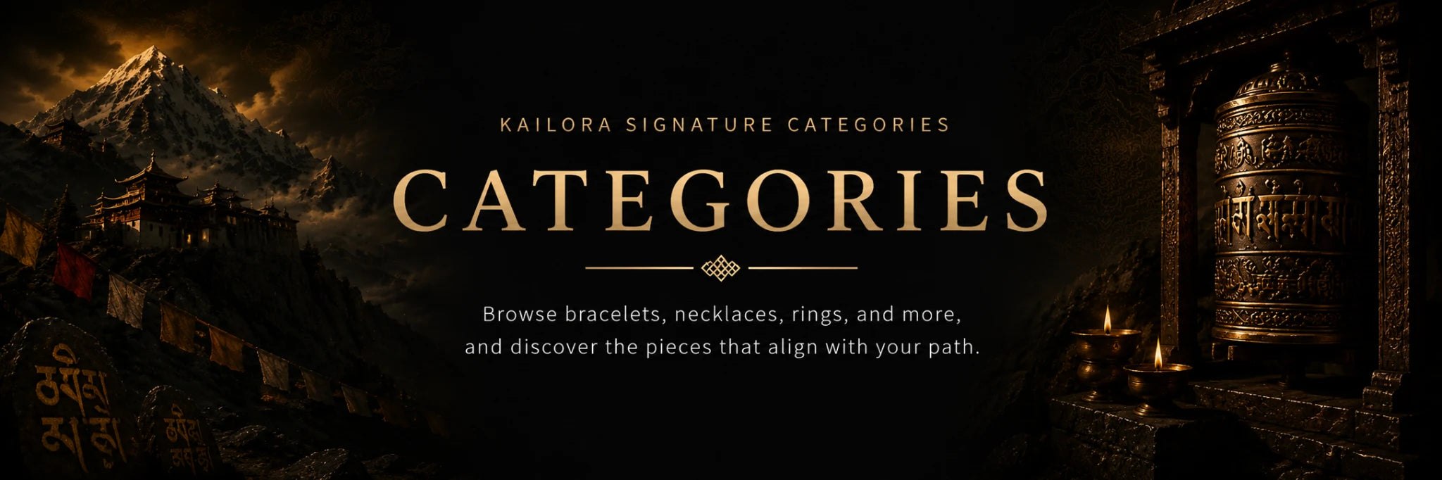 Categories | Kailora Tibetan-inspired jewelry signature categories